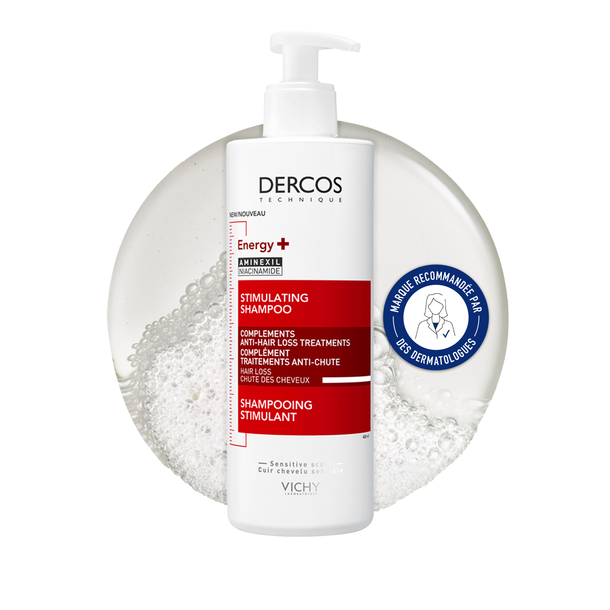 DERCOS ENERGY+SHAMP 400ML - soin parapharmacie Tunisie disponible en ligne