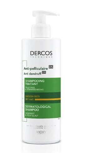 DERCOS SHAMP ANTI-PELLICULAIRE SEC 390ML - soin parapharmacie Tunisie disponible en ligne
